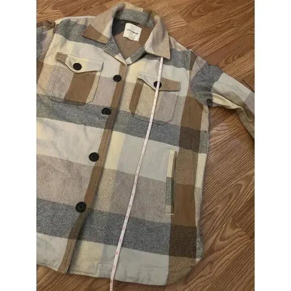 Lucky Brand Plaid Shacket Size XS - Picture 7 of 10